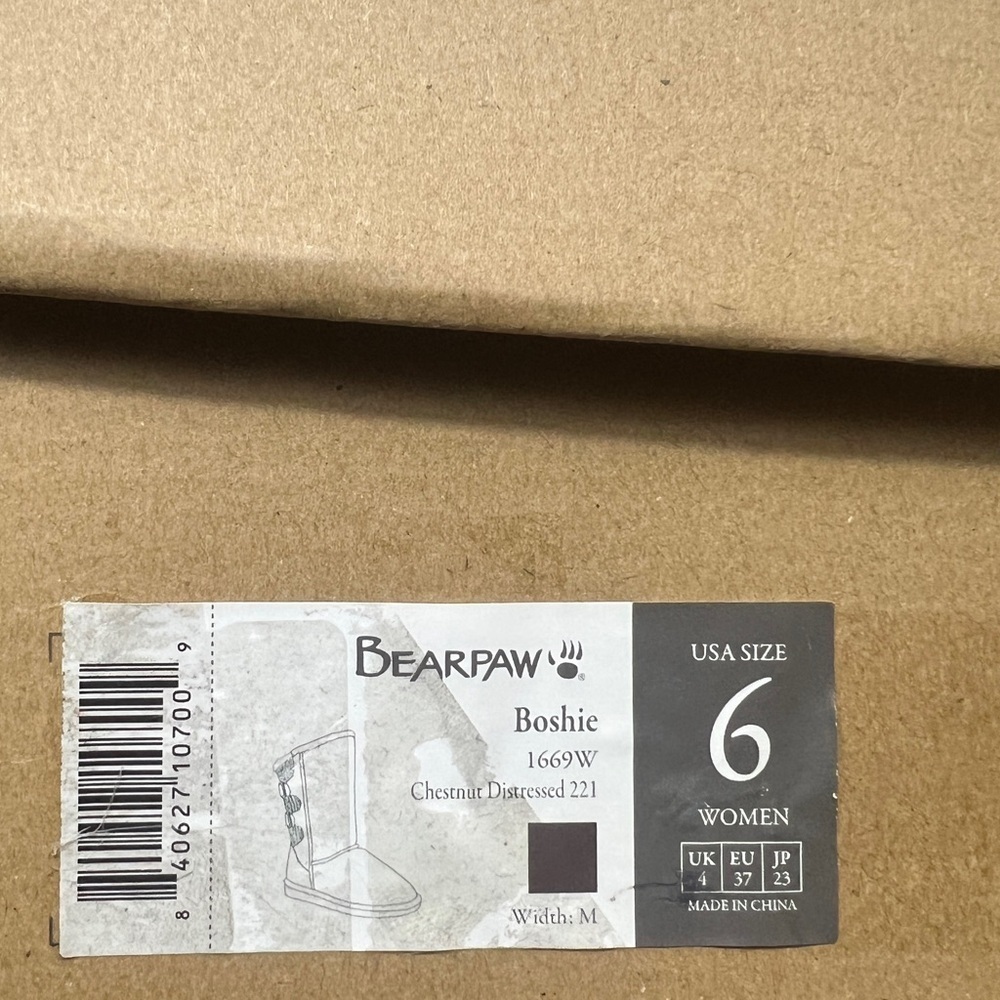 BEARPAW Boshie Boots Women’s Size 6 New - Picture 5 of 5